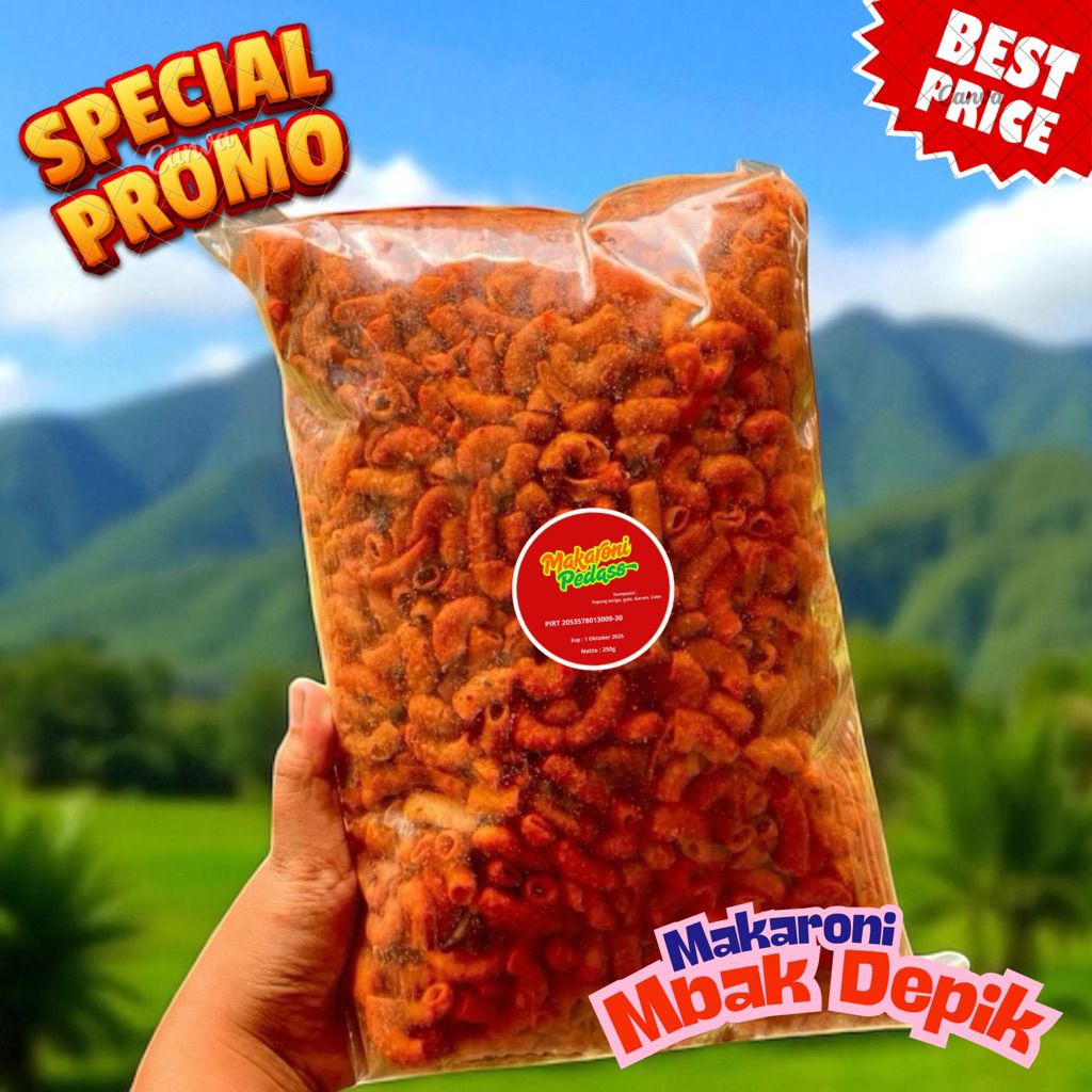 

Makaroni Pedas 250g Pedasnya Berani Gurihnya Dapet Banget, Cemilan Wajib Buat Penggemar Makanan Kering