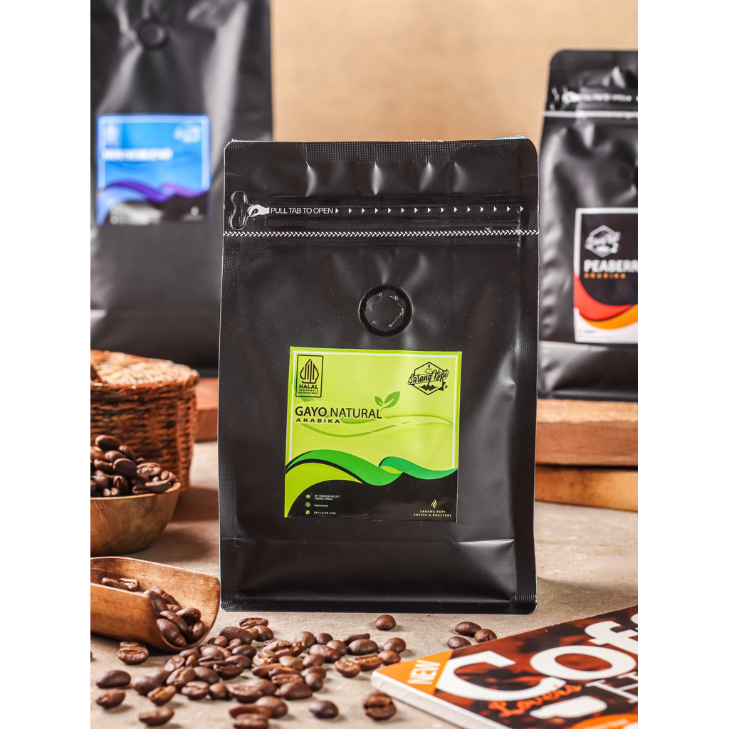 

Biji kopi Arabika Aceh Gayo Natural 250 Gram Specialty Grade | Sarang Kopi Roastery