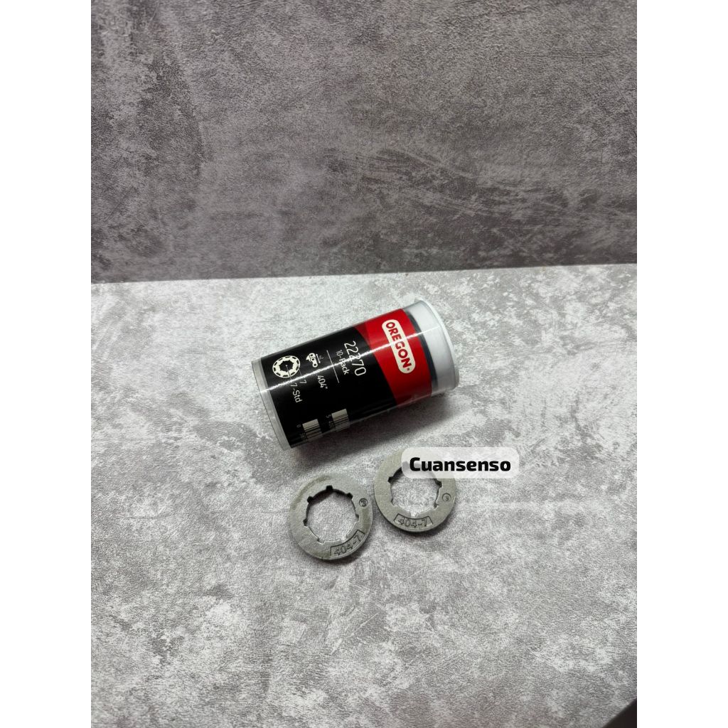 RIM SPROKET / CINCIN 404-7 OREGON 1 PCS UNTUK BAR CHAINSAW 070 MERK OREGON