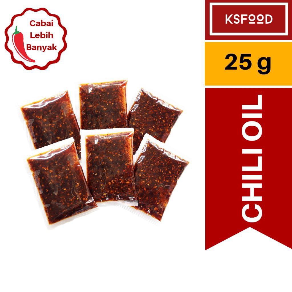 

Chili oil 25 gram isi 1000 sachet