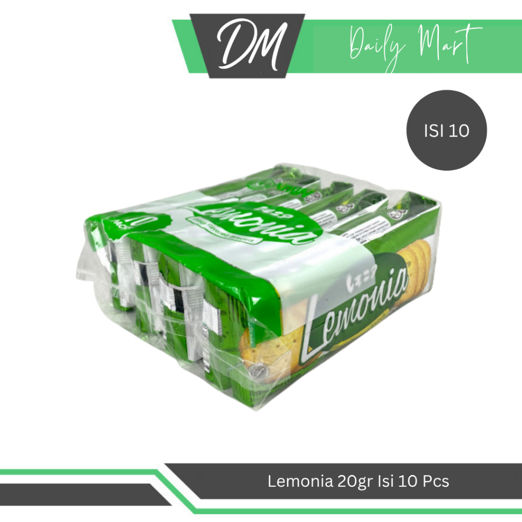 

Lemonia 20gr 1 Renceng Isi 10 Pcs - Biskuit Rasa Buah Lemon Enak Murah Bergizi