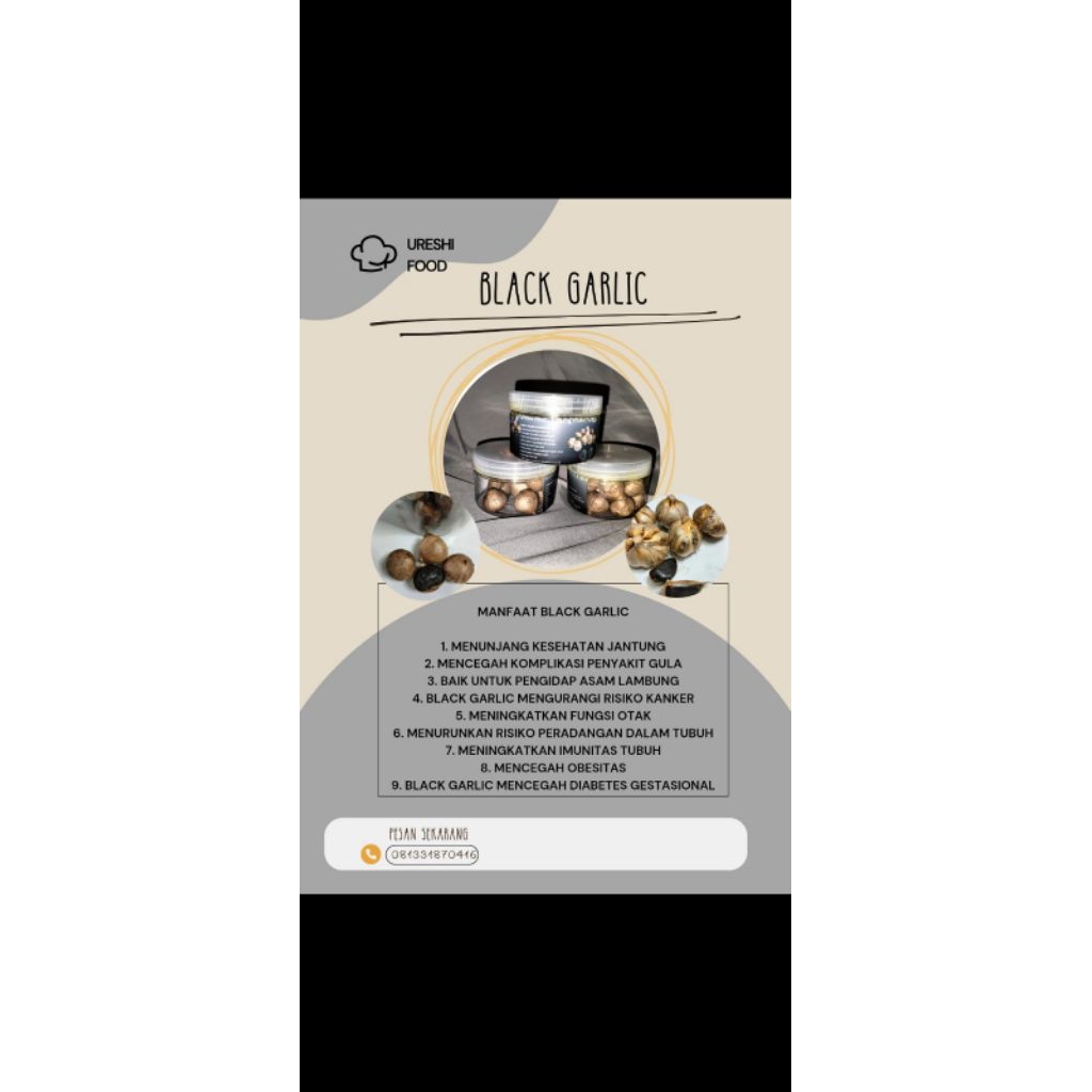 

black garlic bawang kating (bawang hitam)