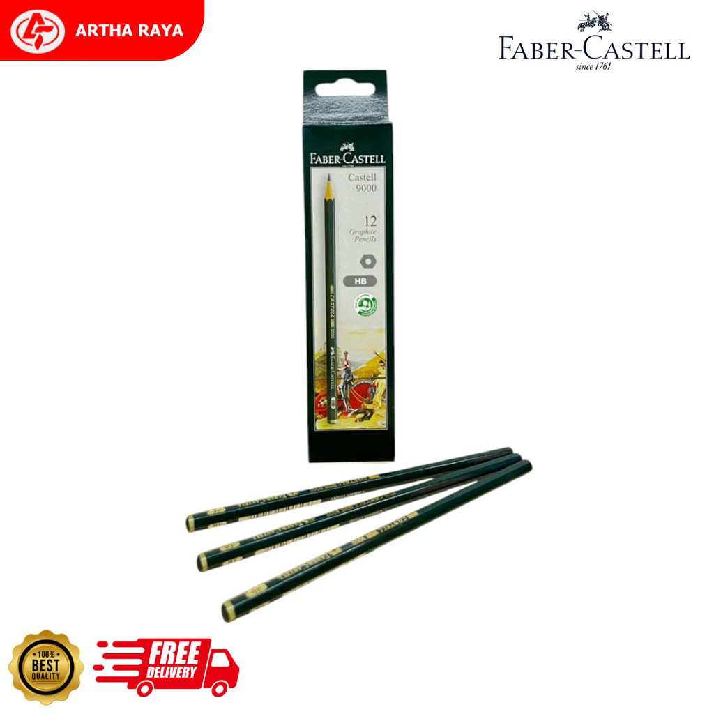 

Pensil Faber Castell 9000 Tipe HB satuan (1 PCS)