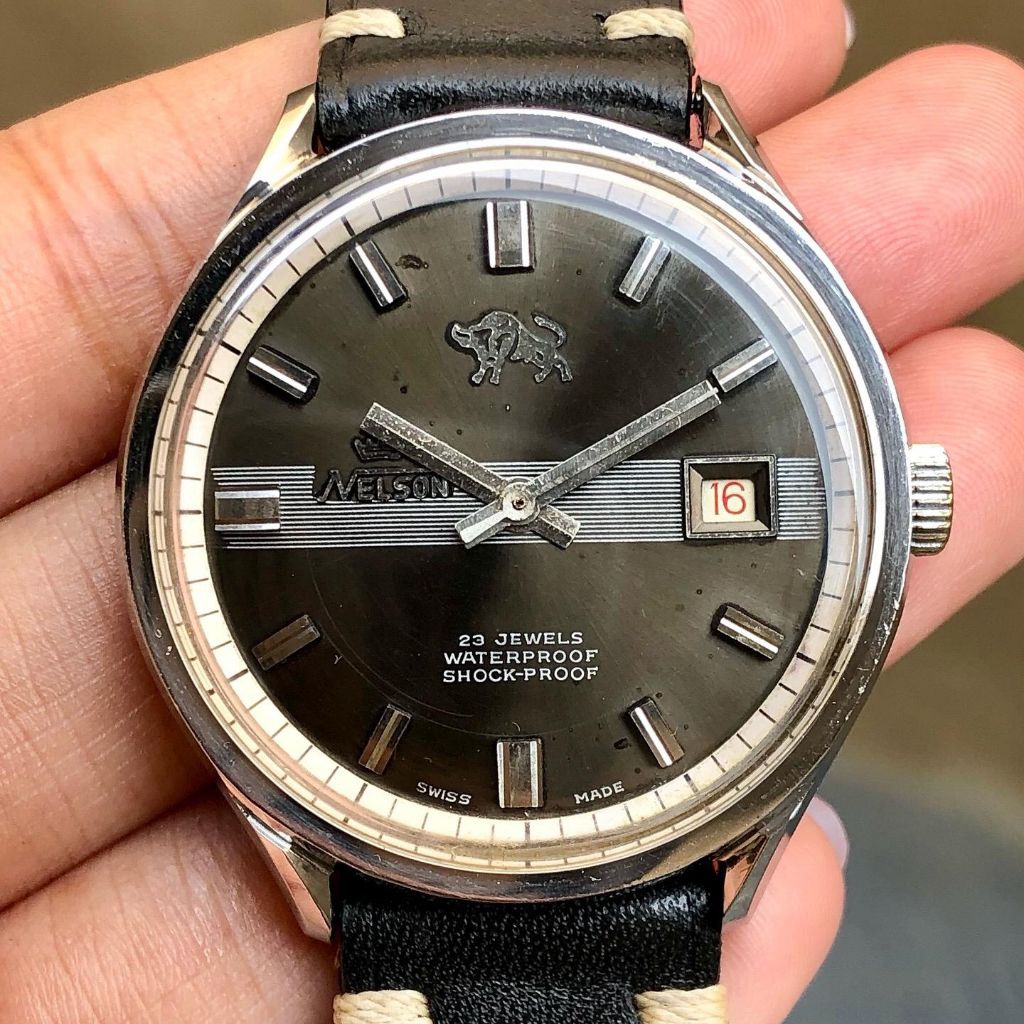 Nelson Sea Admiral 23Jewels Date Swiss Made