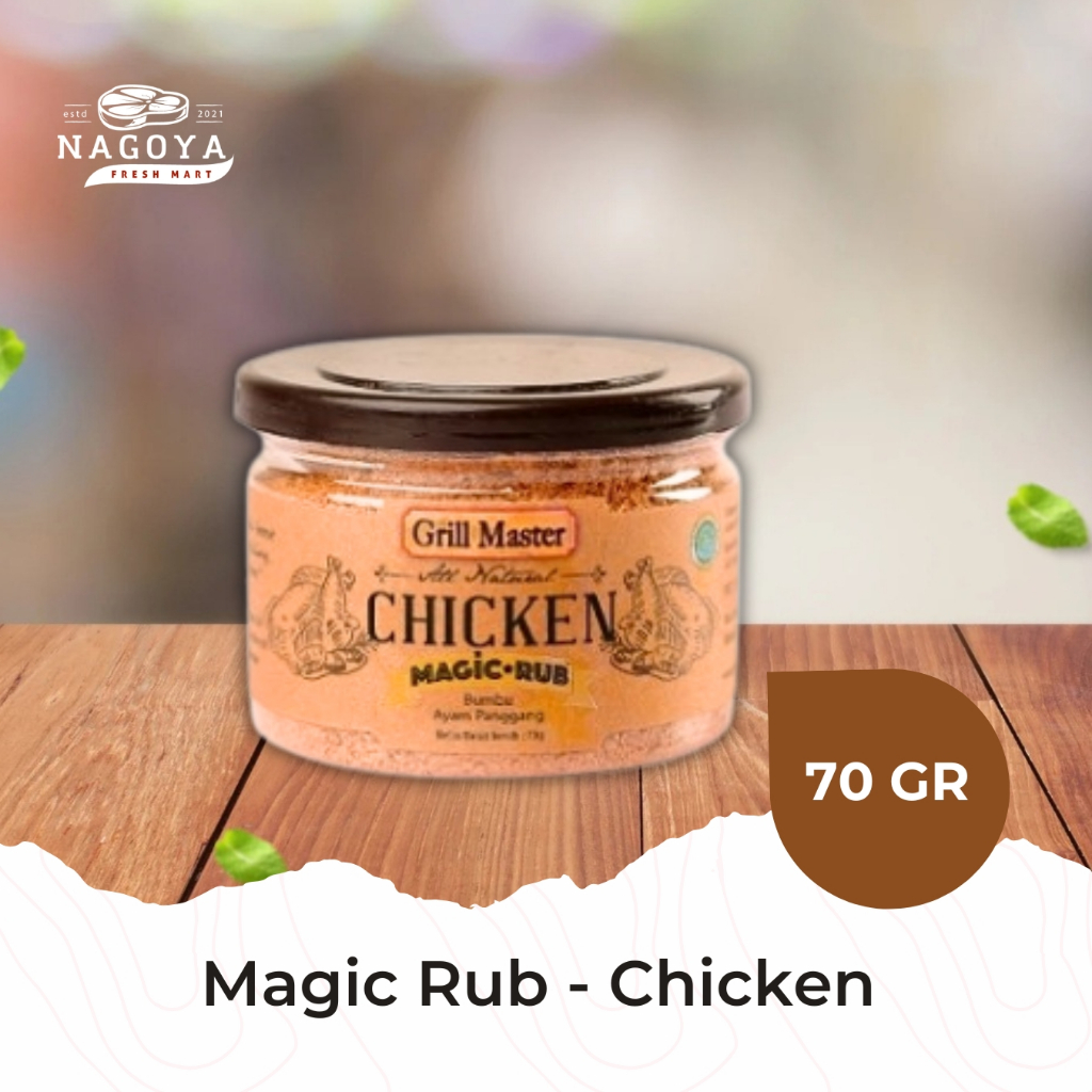 

Magic Rub Chicken Jay by Grill Master 70 GR | Bumbu Marinasi