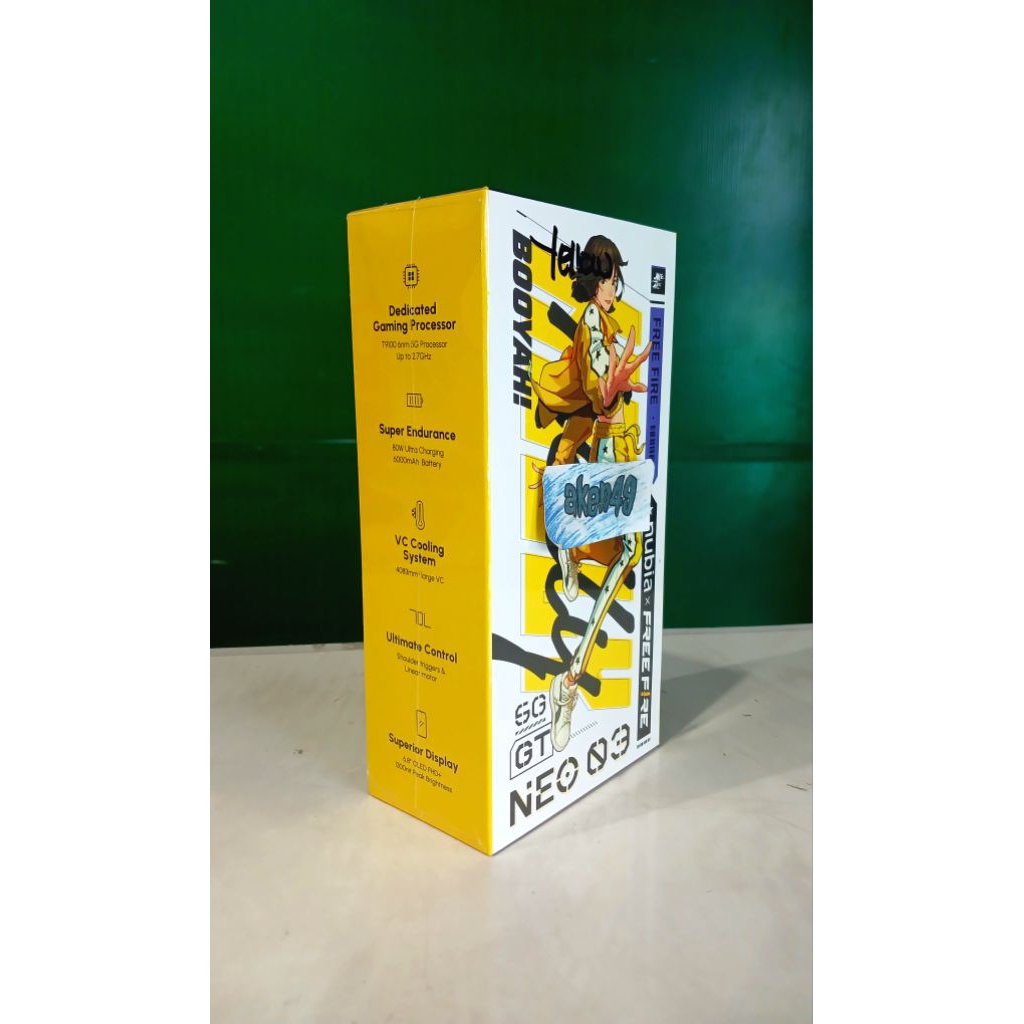 Nubia Neo 3 GT 5G 8Gb 256Gb Trigger Gamingg T9100 Layar Oled 120Hz Resmi
