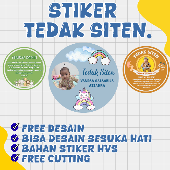 

STIKER TEDAK SITEN - STIKER DUNDUNAN TEDHAK SITEN - STICKER TEDHAK SITEN - BISA CUSTOM - FREE DESAIN
