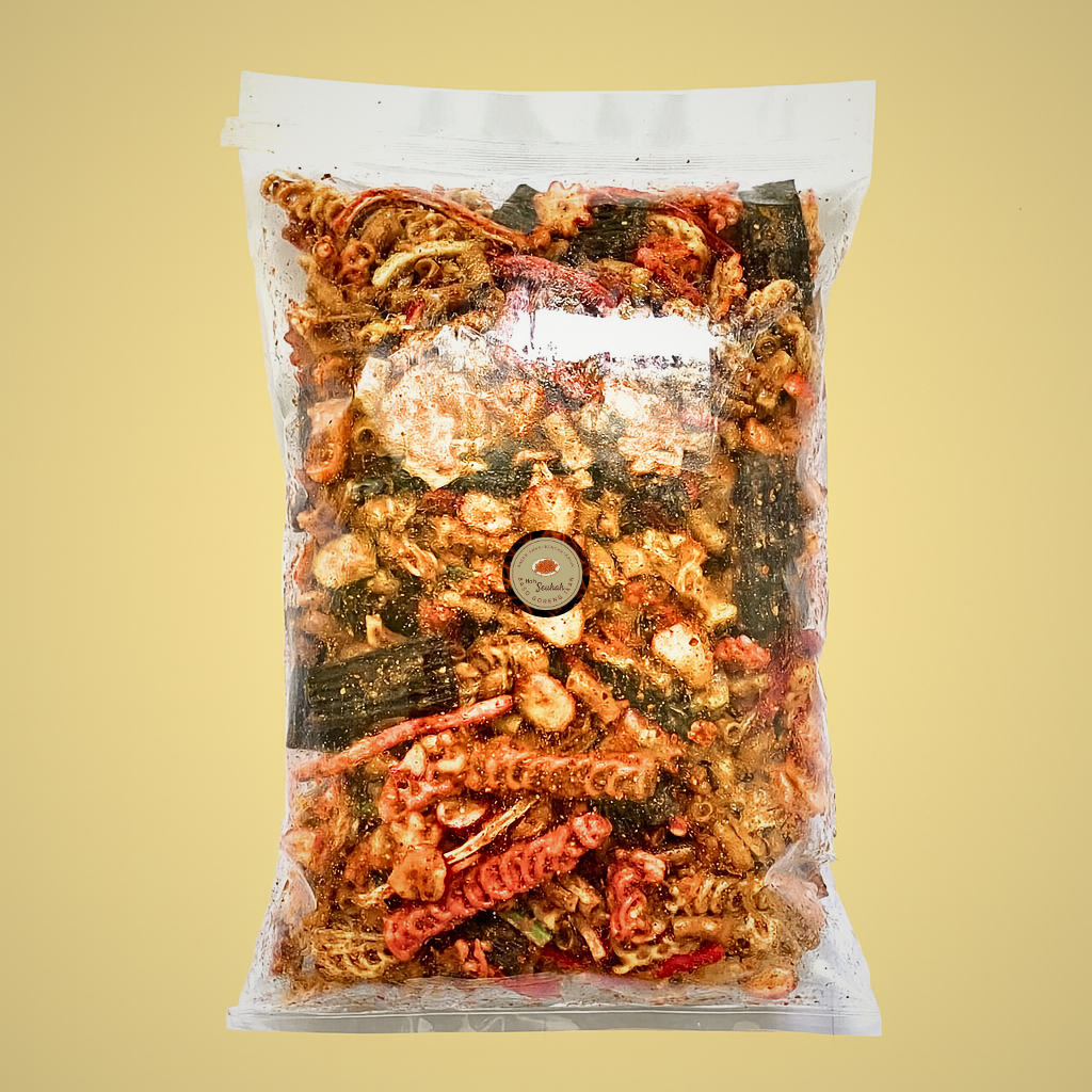 

Kerupuk Seblak Campur Bumbu Kacang Pedas 1kg Camilan Krupuk Mix Lotek