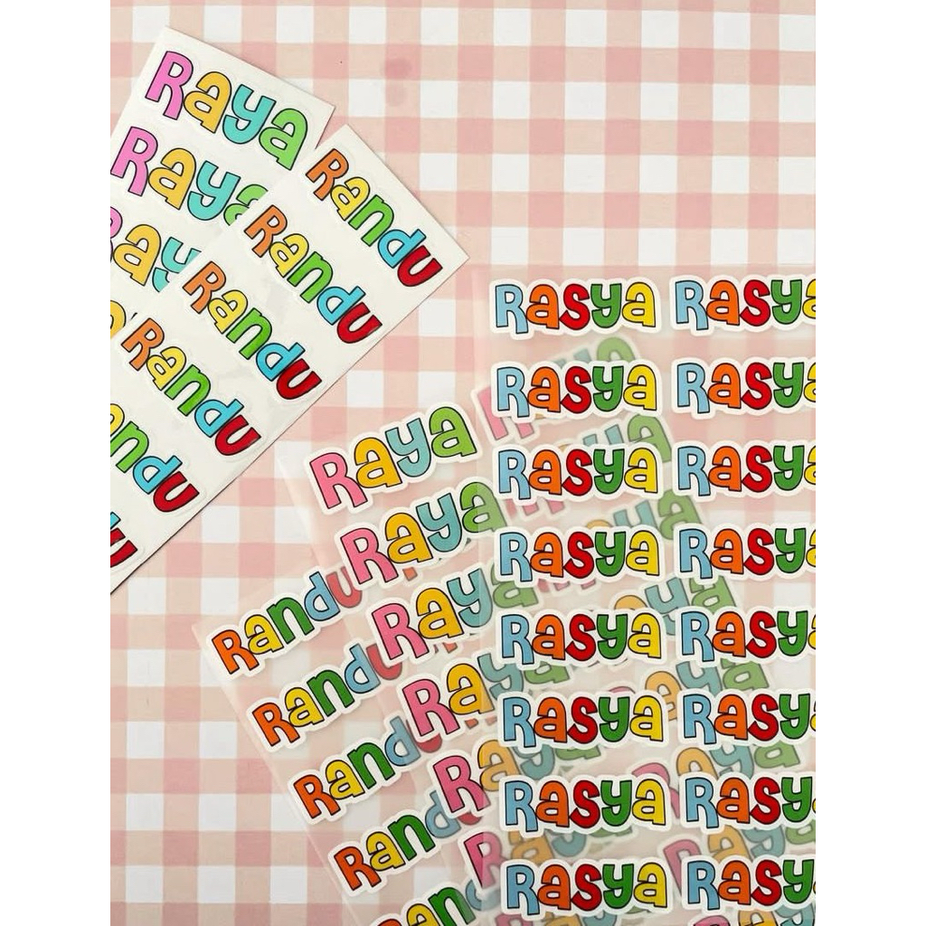 

Stiker baju custom Kak Monika