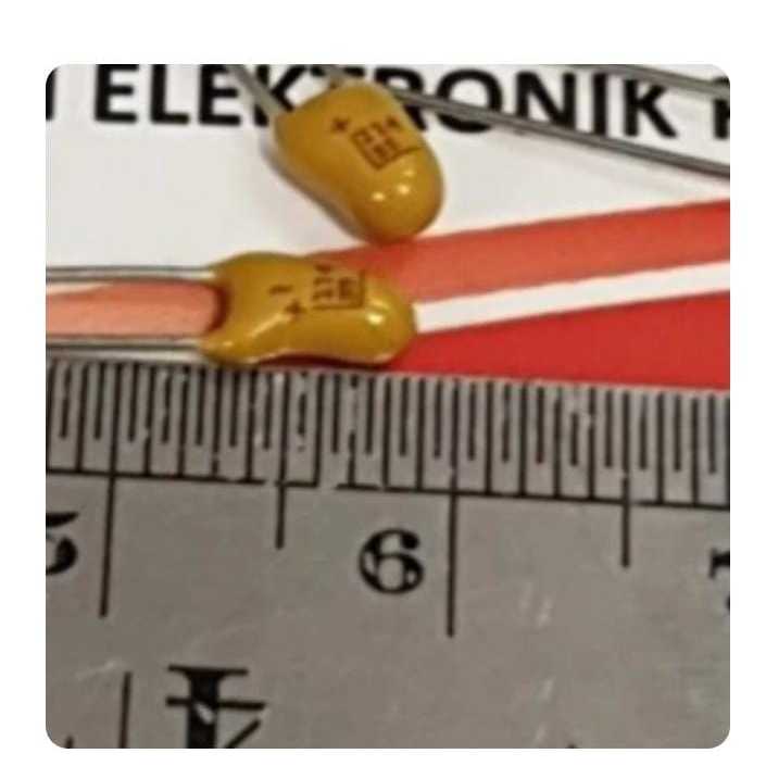 RH8771 kapasitor capacitor tantalum 0.22uf 224 0.22 uf 35v 35volt 35 volt by PCM LTC GLODOK