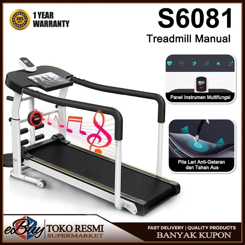 Treadmill Manual/Treadmill incline/Treadmill Lipat/treatmill alat olahraga  /alat olahraga