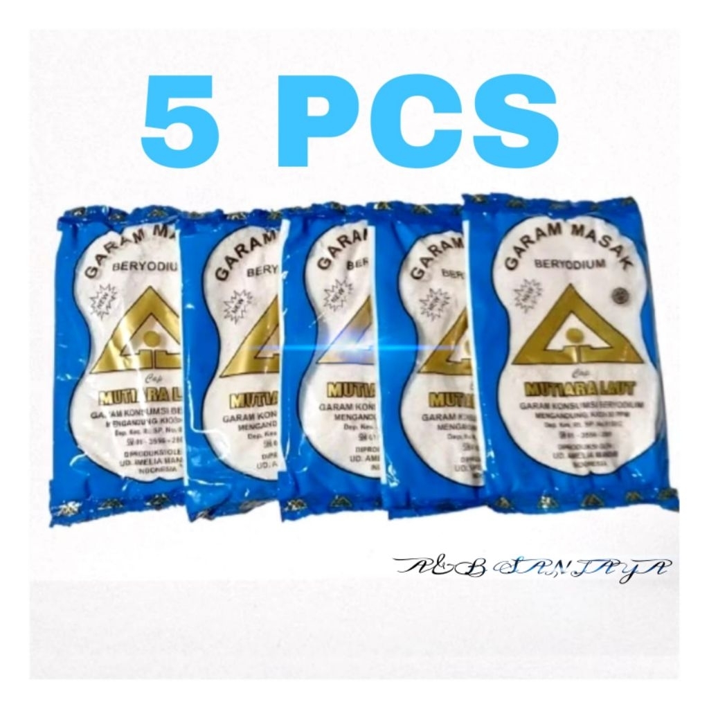 

5pcs Garam Halus/Garam Masak BERYODIUM 100gram