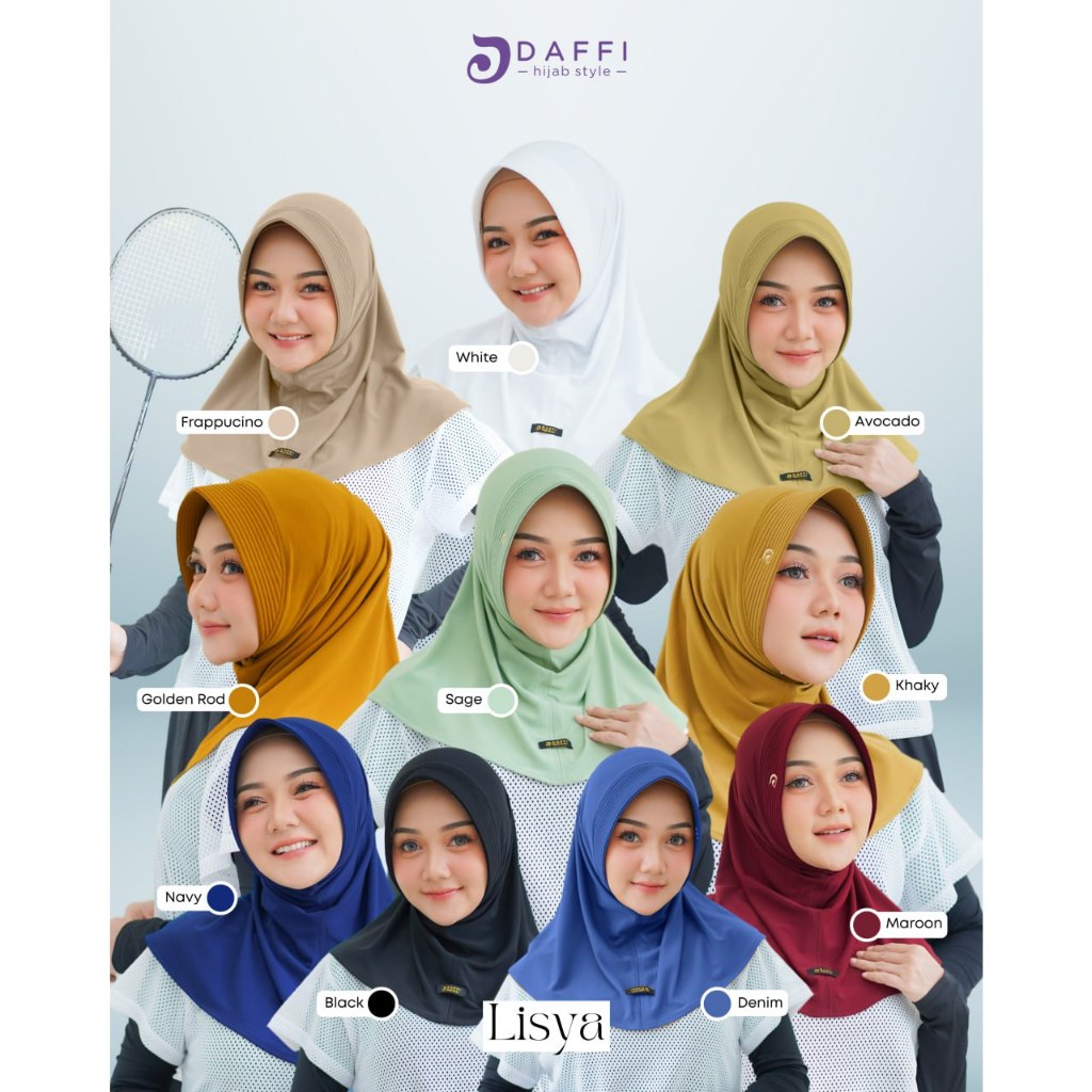 HIJAB DAFFI LISYA / HIJAB INSTAN WARNA HITAM / HIJAB LISYA BY DAFFI / HIJAB INSTAN VIRAL / HIJAB HIT