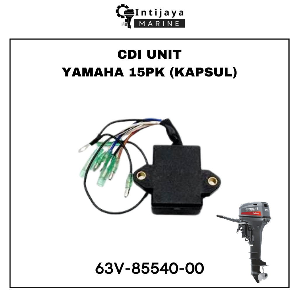 63V-85540-00 CDI UNIT MESIN TEMPEL YAMAHA 15PK KAPSUL SUKU CADANG & SPAREPART MESIN TEMPEL OUTBOARD