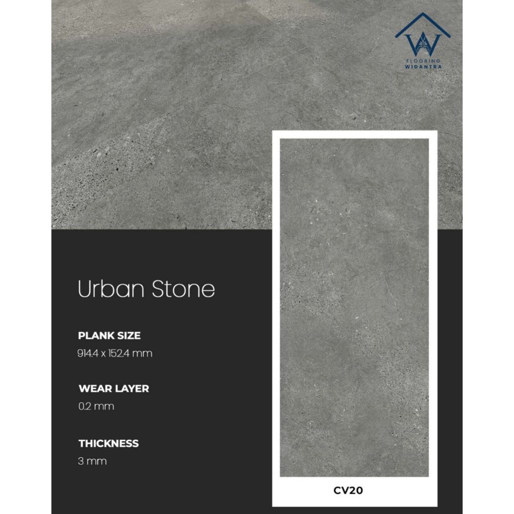 Lantai Karpet Vinyl Champion Duocore  Wood&Stone Series Tebal 3mm