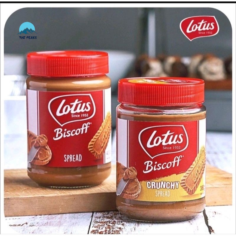 

(The Peaks) Lotus Biscoff jam Smooth / Crunchy / Selai Roti / Crunchy 380gr / Spread 400gr