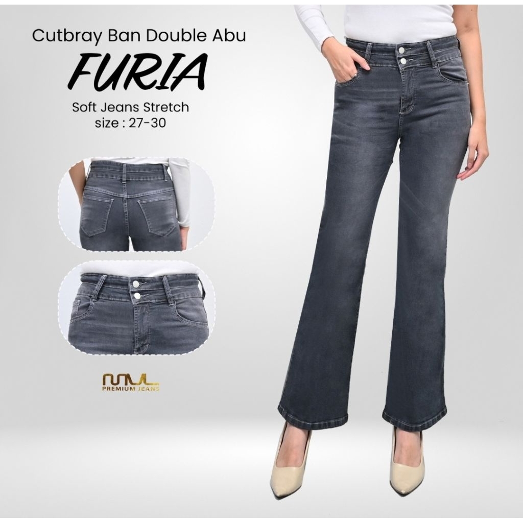 CELANA CUTBRAY JEANS WANITA TERBARU / HIGHWAIST DENIM LOOSE HANGOVER VOL. 2 / CUTBRAY BY GAUDY / CEL