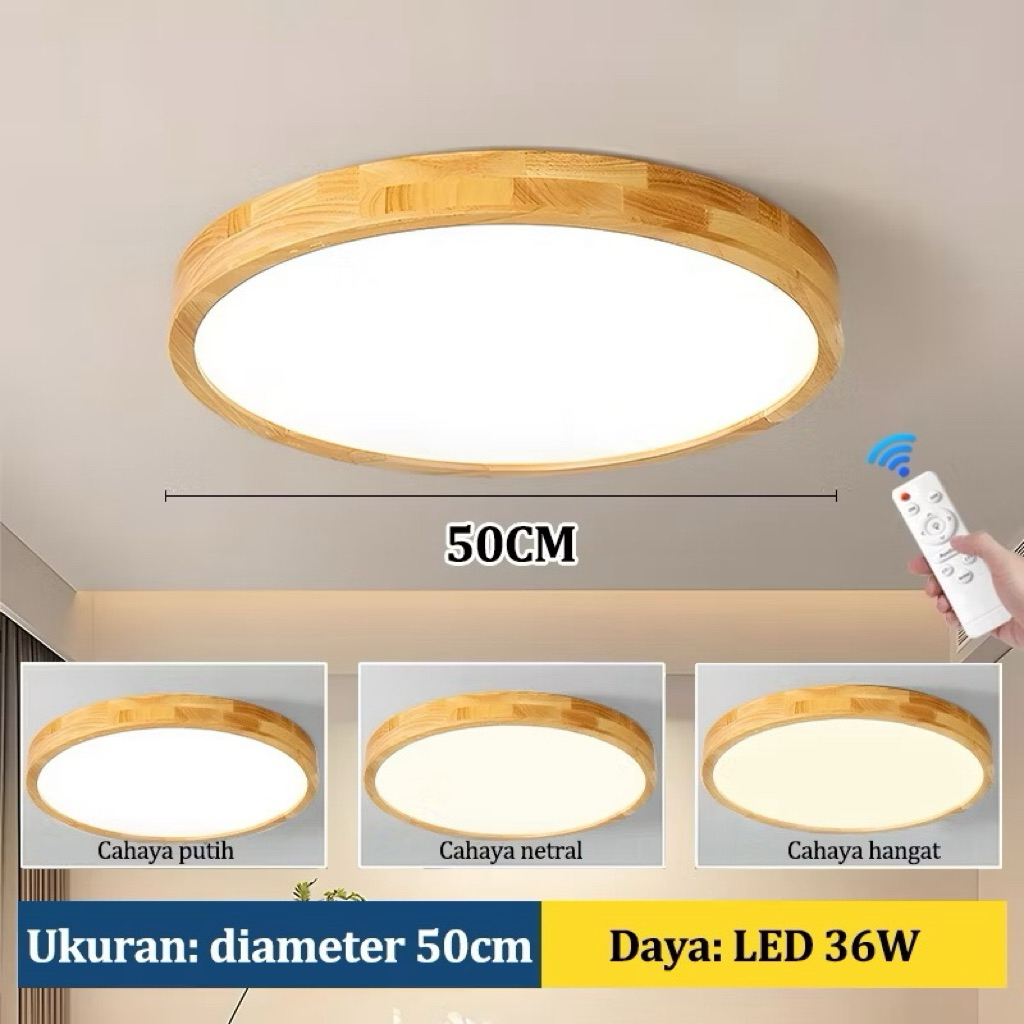 Lampu Plafon Bulat Atas Lampu Bulat Ruang Tamu Diameter 50cm Sale Murahhhh