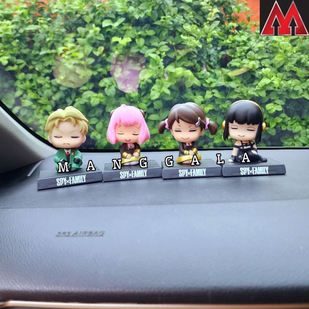 Pajangan Hiasan Figure Bobble Head Per Goyang Topper Dashboard Mobil Spy Family Spy x Family