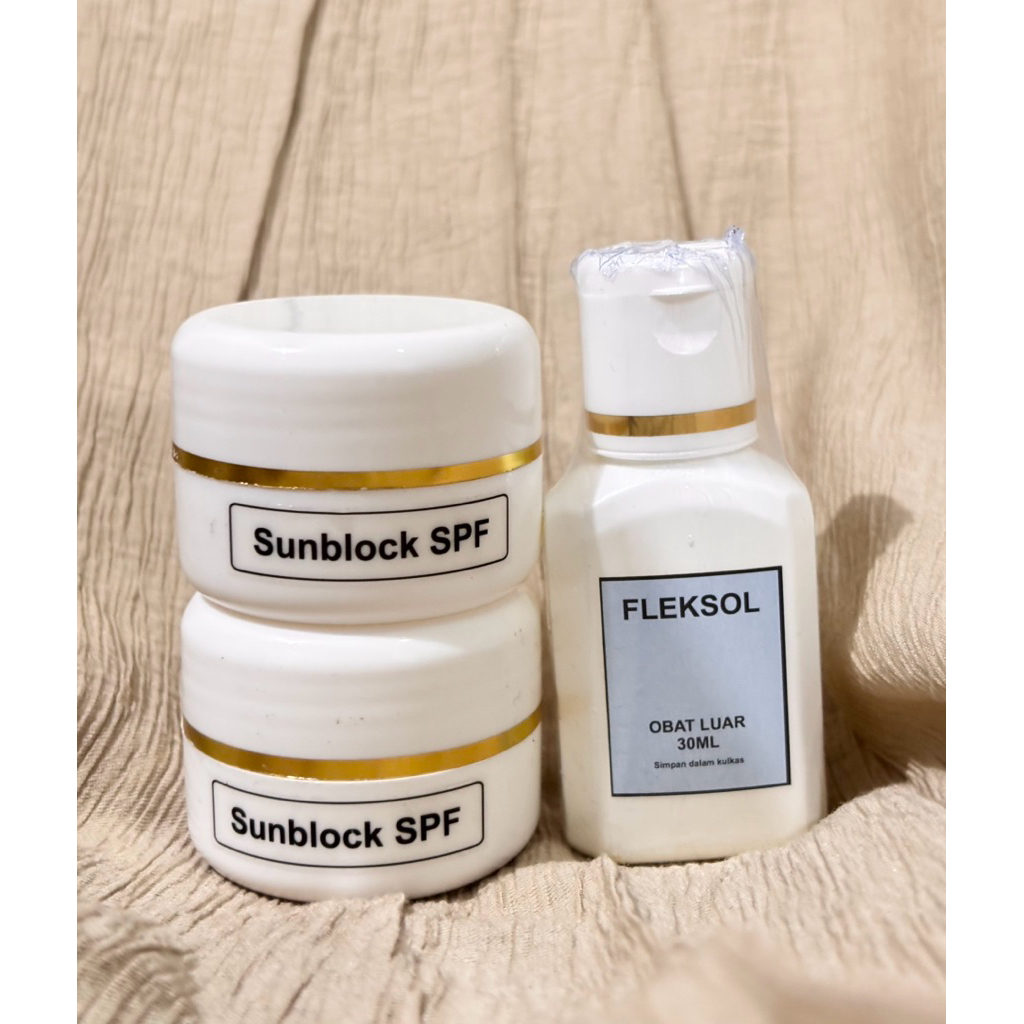 PAKET WHITENING SUNBLOCK + FLEKSOL