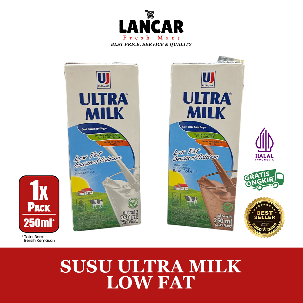 

ULTRA MILK SUSU LOW FAT 250ML