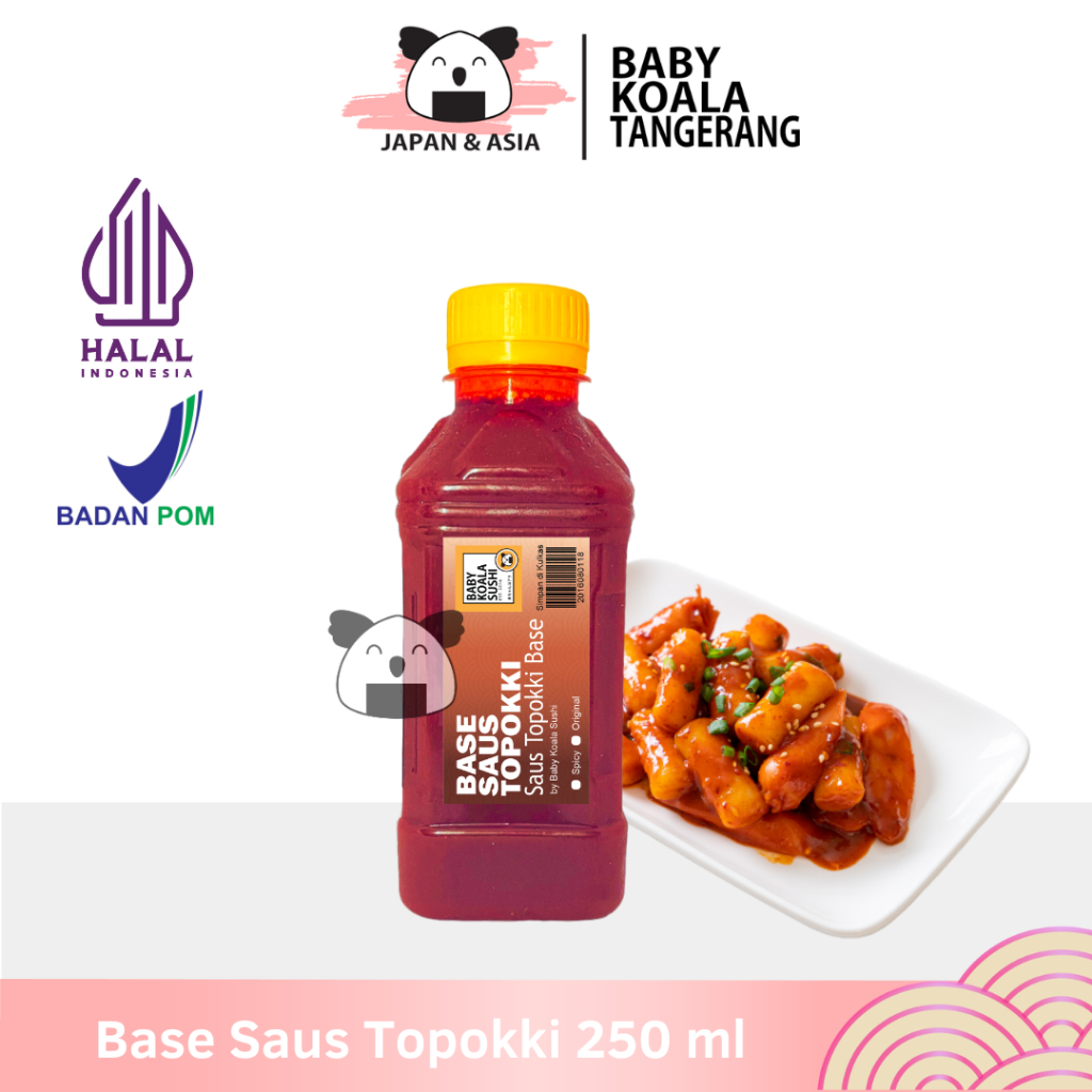 

SAUS TOPOKKI Base By Baby Koala Sushi 250 ml For 500ml | Saus Tteok Instan -BKT