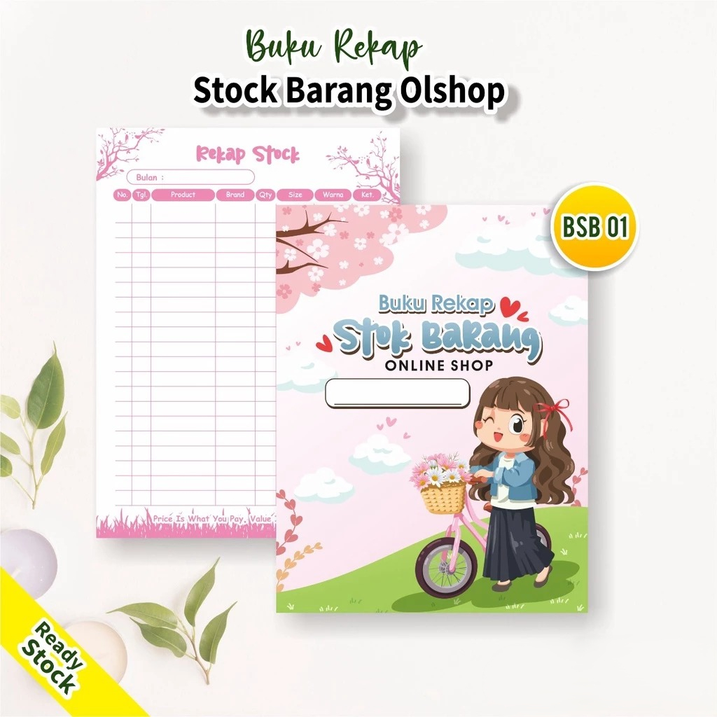 

BUKU OLSHOP / BUKU REKAP PENJUALAN BSB 01 / REKAP PENJUALAN ONLINE SHOPE READY MURAH