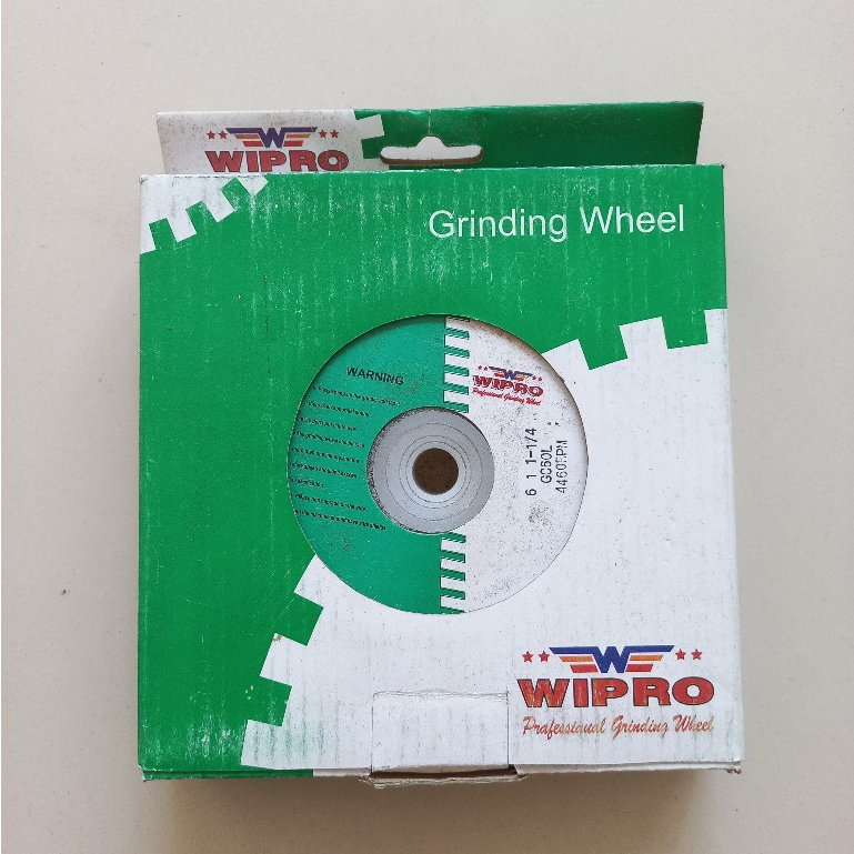 Wipro Batu Gerinda Hijau 6 inch GC60L/ Batu Asah Duduk 6 Inch #60 Grade 60