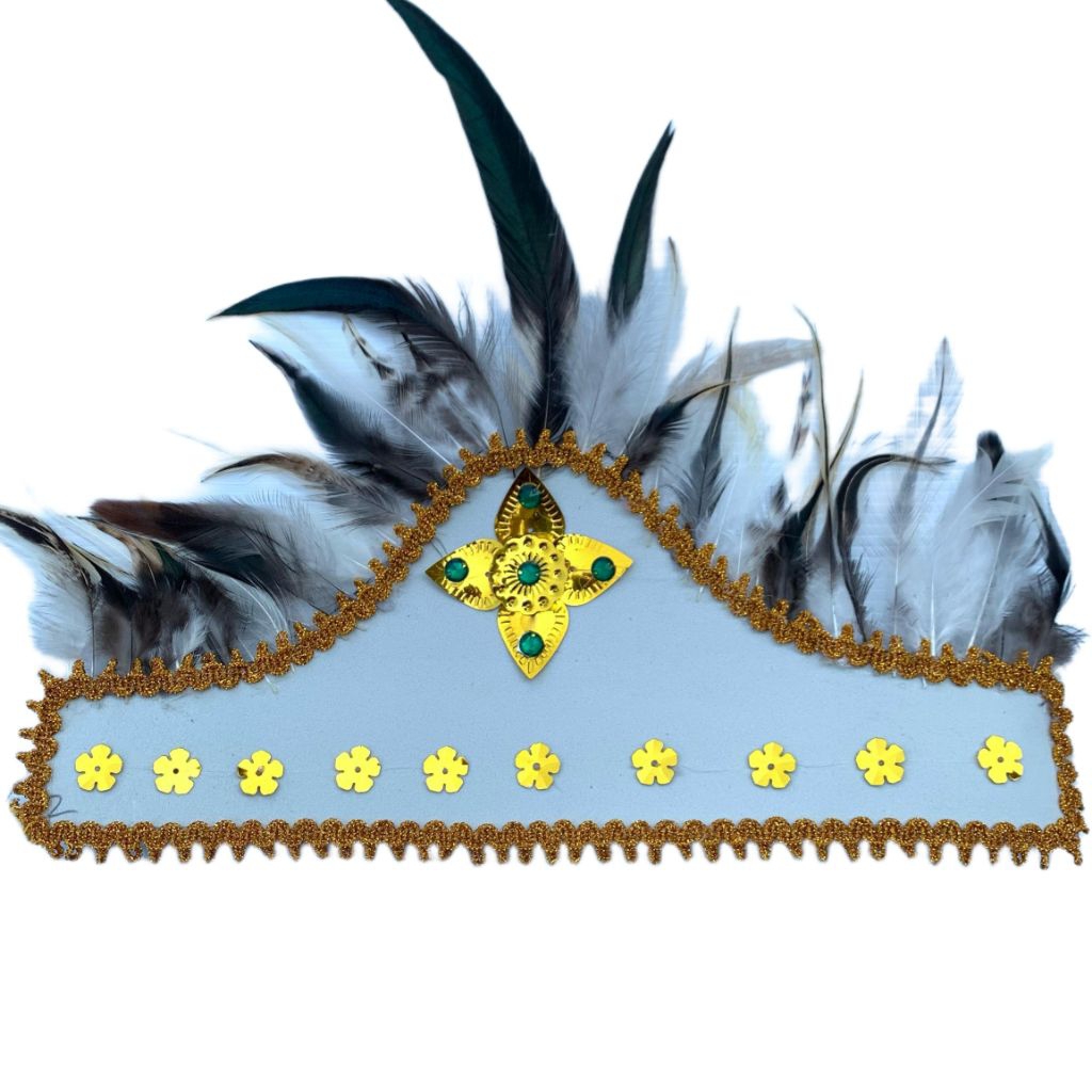 mahkota topi dayak mahkota tari adat dayak mahkota karnaval