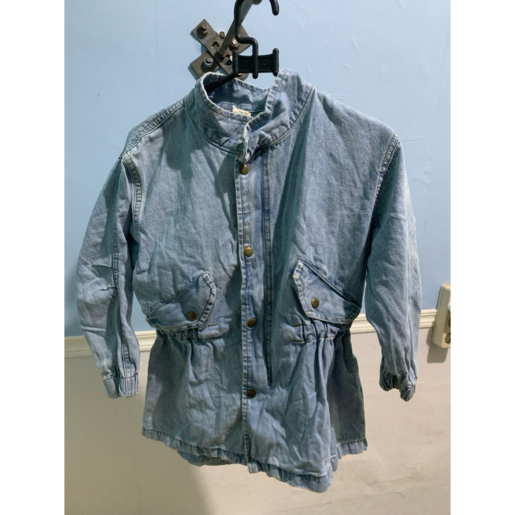 jaket parka jeans denim anak perempuan preloved