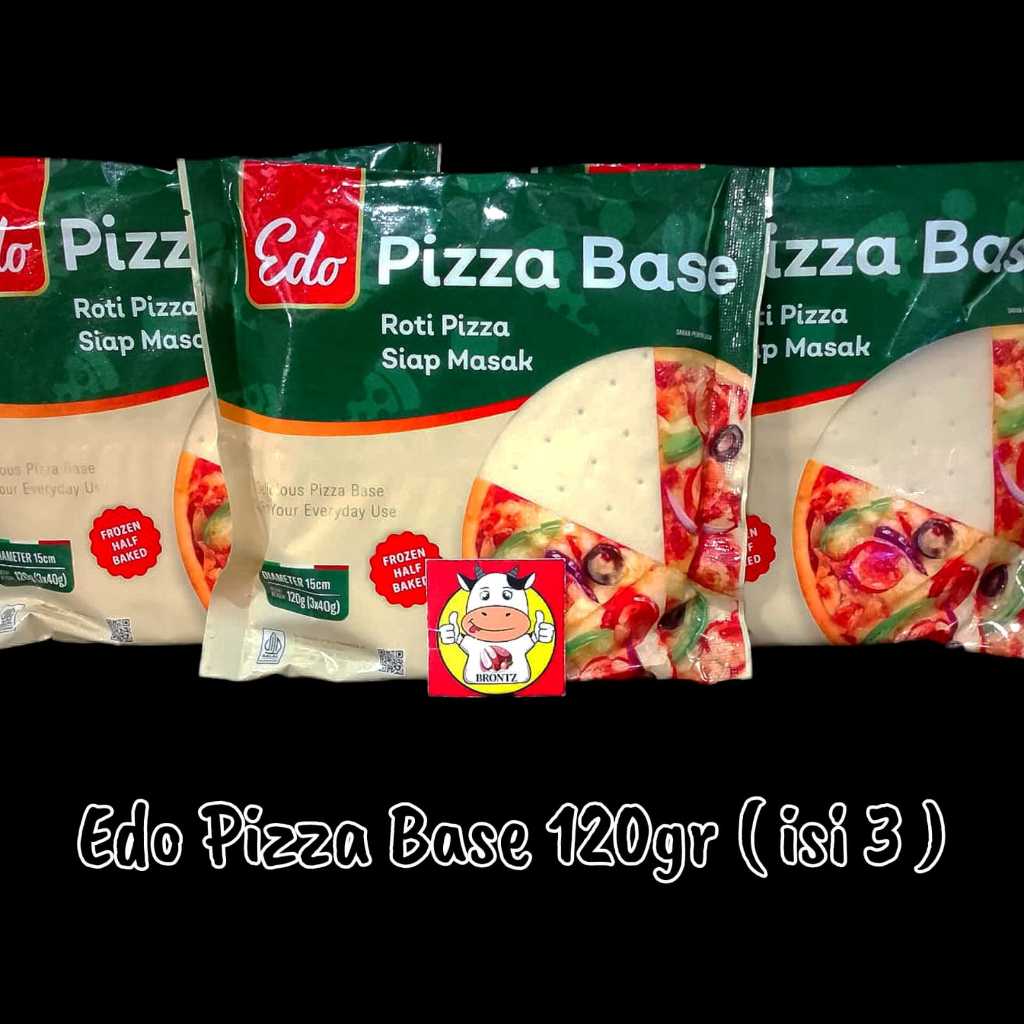

EDO PIZZA BASE 120GR ISI 3PCS-ROTI PIZZA-BRONTZ JOGJA