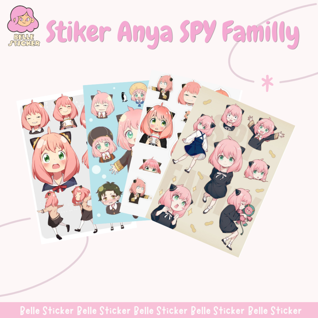 

Stiker Anya Spy x Familly Sticker Laptop Sticker Tumblr HP Tumblr Sticker Diary (Bisa COD)