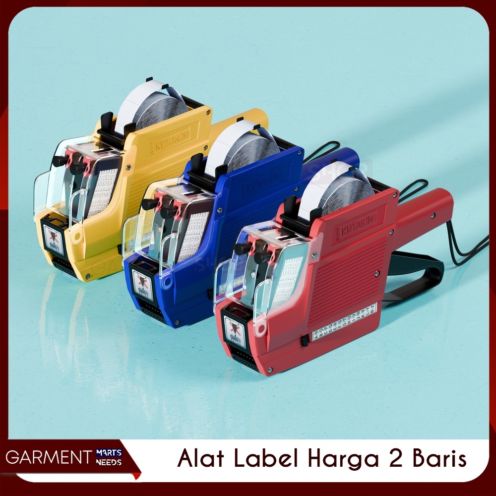 ALH20 - Alat Price Label Origin Label Harga 2 Baris Angka Huruf tipe MX 6600