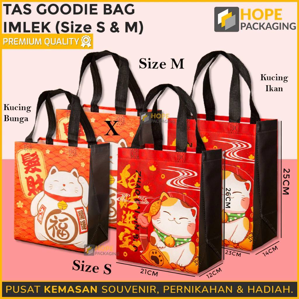 

Goodiebag Imlek/ Tas Jinjing Souvenir Hadiah Imlek/ Chinese New Year Bag