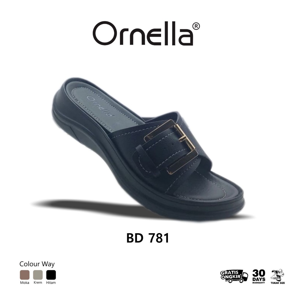 Ornella BD 781 Sandal Slip On Wanita