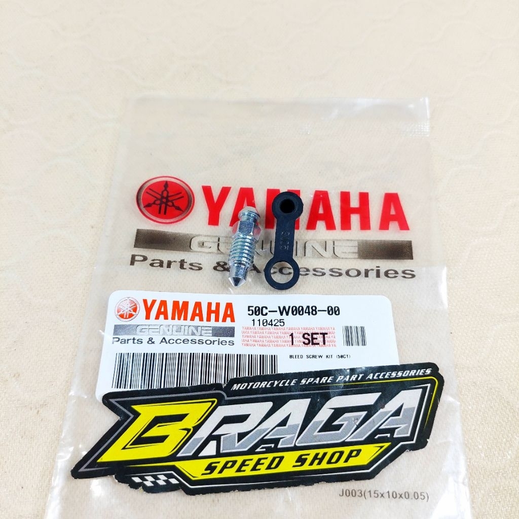 Baut Nepel Nepl Stelan Buangan Angin Kaliper Rem Belakang Jupiter Mx 135 Njmx Mx King  ASLI ORIGINAL