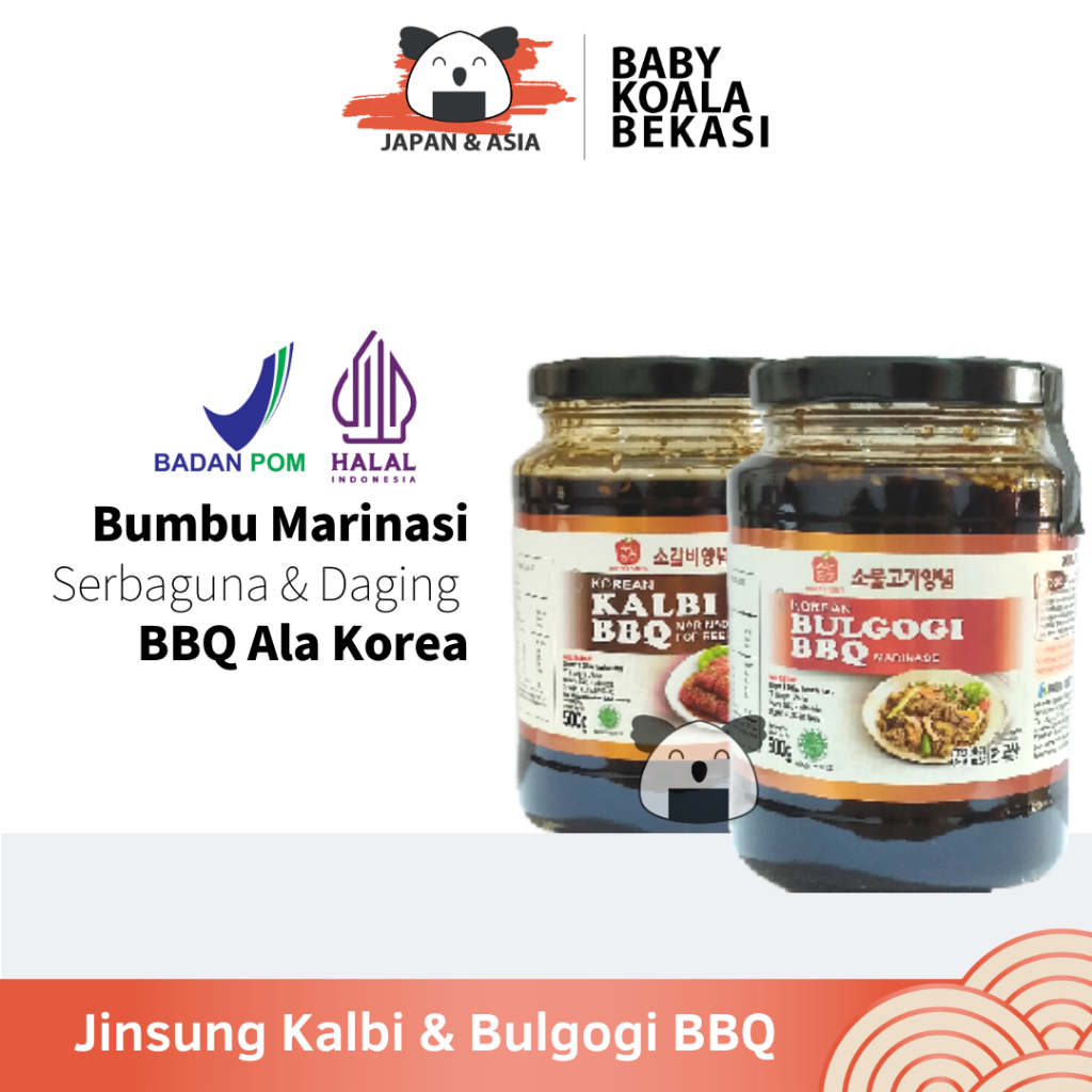 

JINSUNG BBQ Korean Kalbi & Bulgogi Marinasi Sauce 500 g | Galbi Marinade -BKB