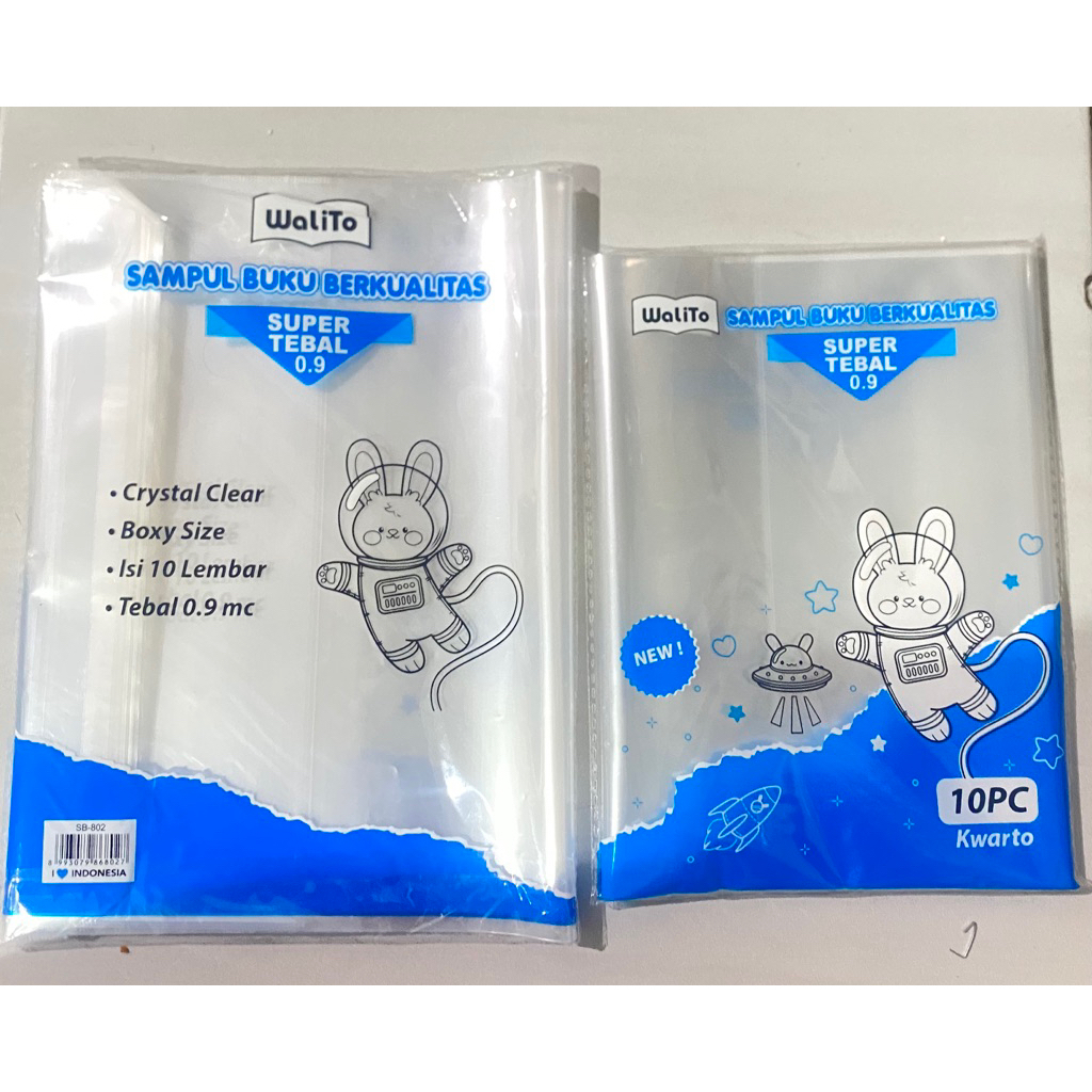 

[10 Pcs] Sampul Buku Walito Plastik Super Tebal 0.9 Micro | Sampul Buku Berkualitas