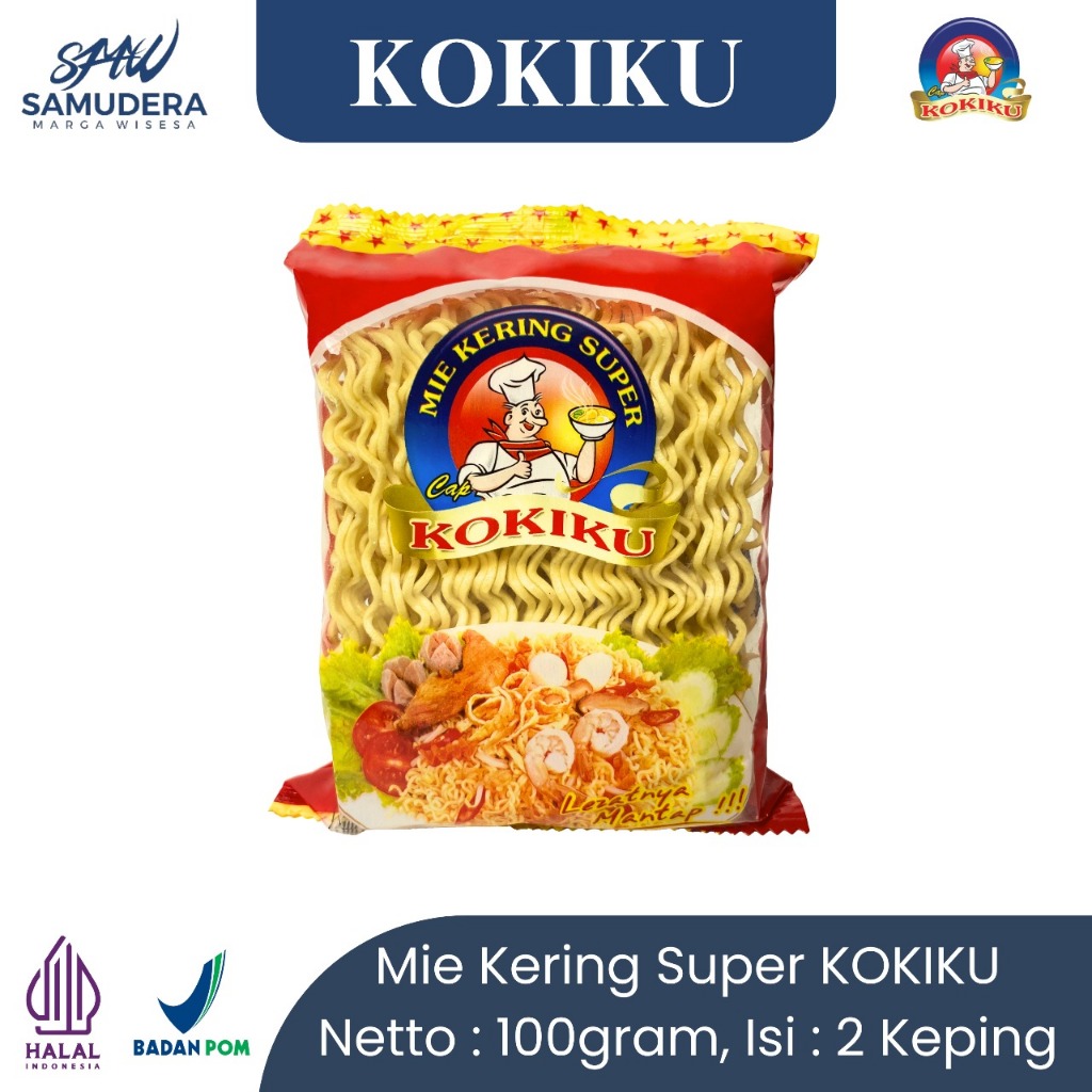 

MIE TELUR KERITING KOKIKU MI KERING 100GR COCOK UNTUK BASO SEBLAK MI GORENG MIE KUAH TOKO SEMBAKO BANDUNG MURAH