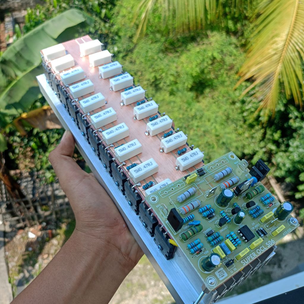 Kit Amplifier Siap Pakai Socl 506 TEF Fiber Toshiba 10 Set Pendingin 2u 30cm Suara Mantap Super Bala