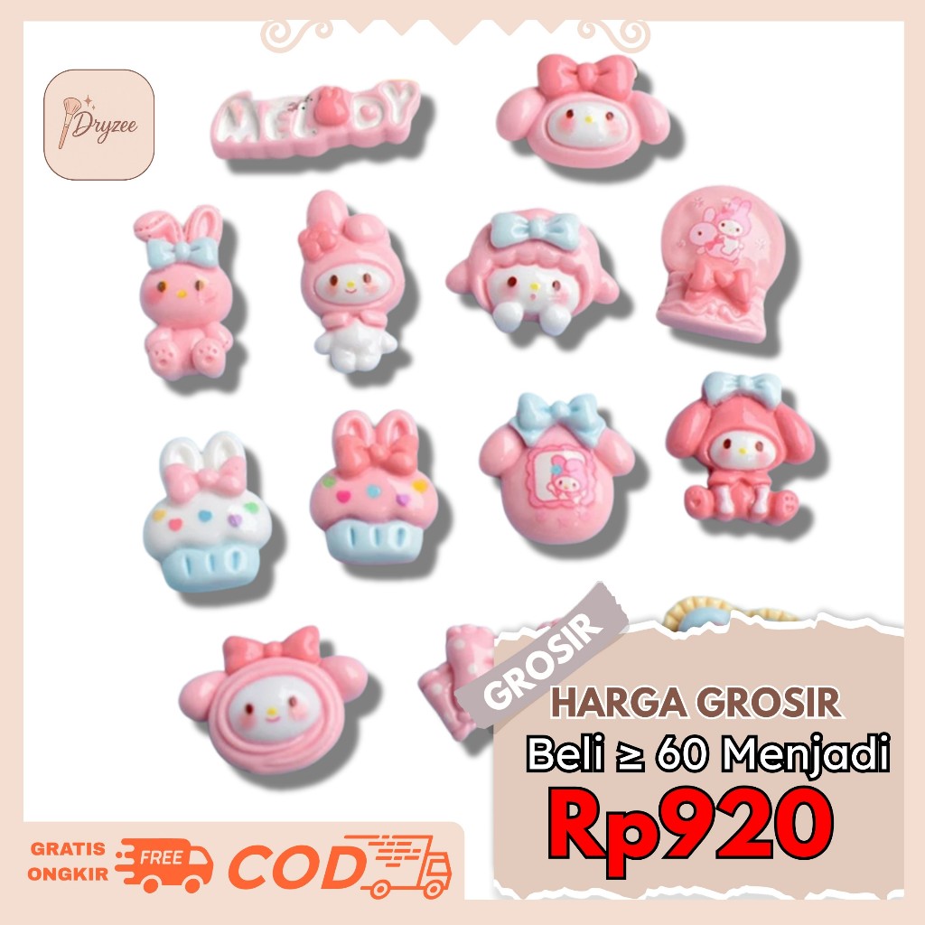 

Resin Clay Stiker 3D Untuk Case HP Botol Minum Notebook DIY Cartoon Melody DIY Aksesoris 3D-015