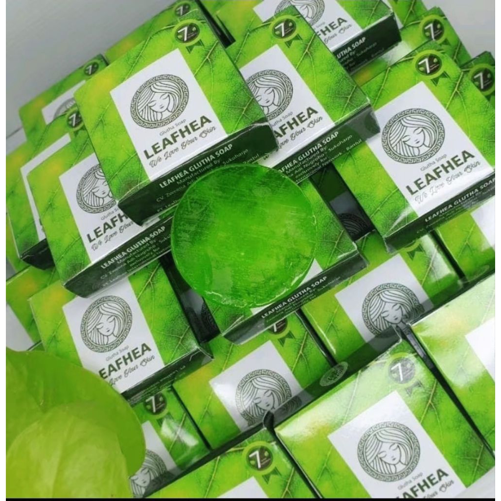 (1Box) Isi 16Pcs Sabun Leafhea Gluta Soap Original Mencerahkan
