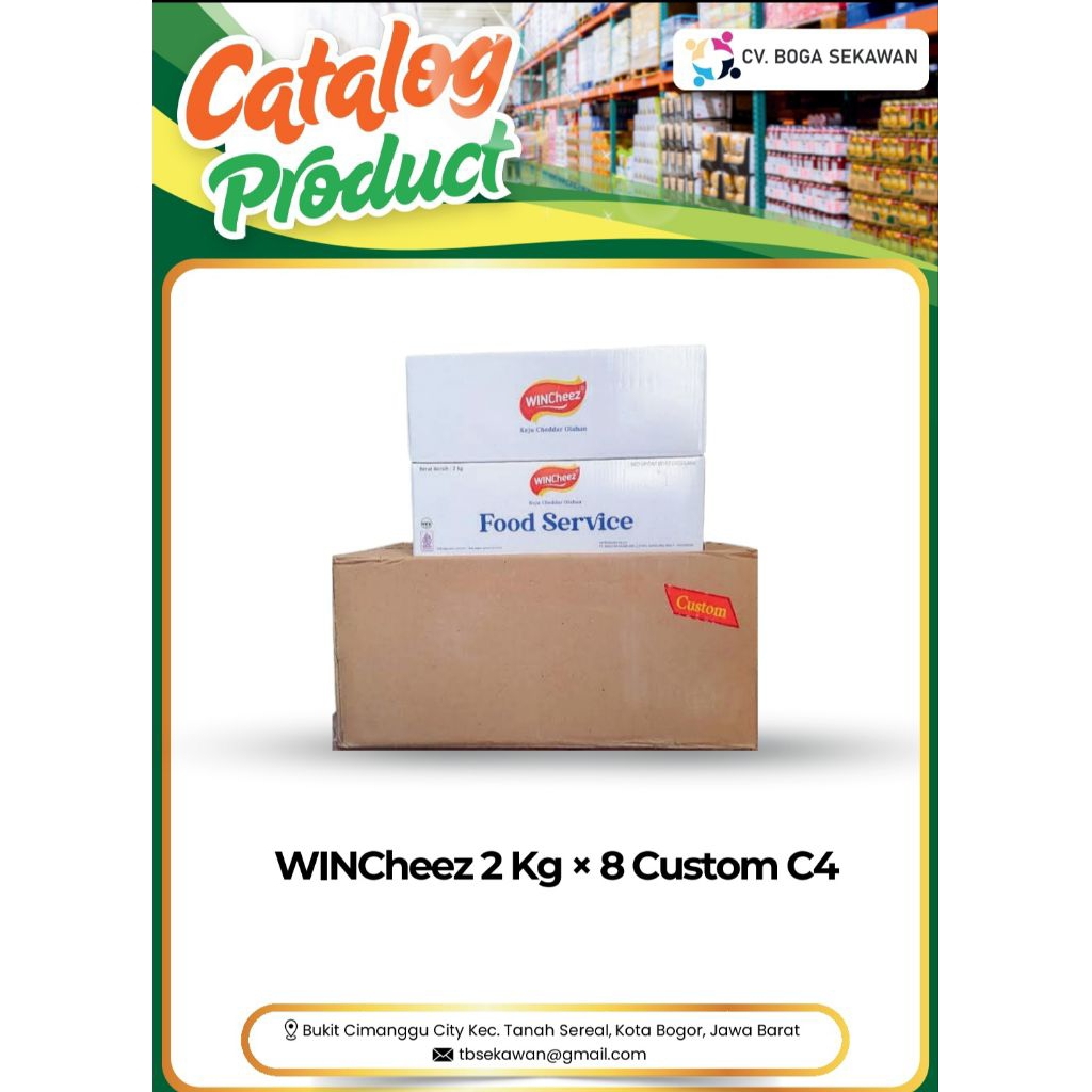 

Wincheez 2kg x8 Custom C4 Food service