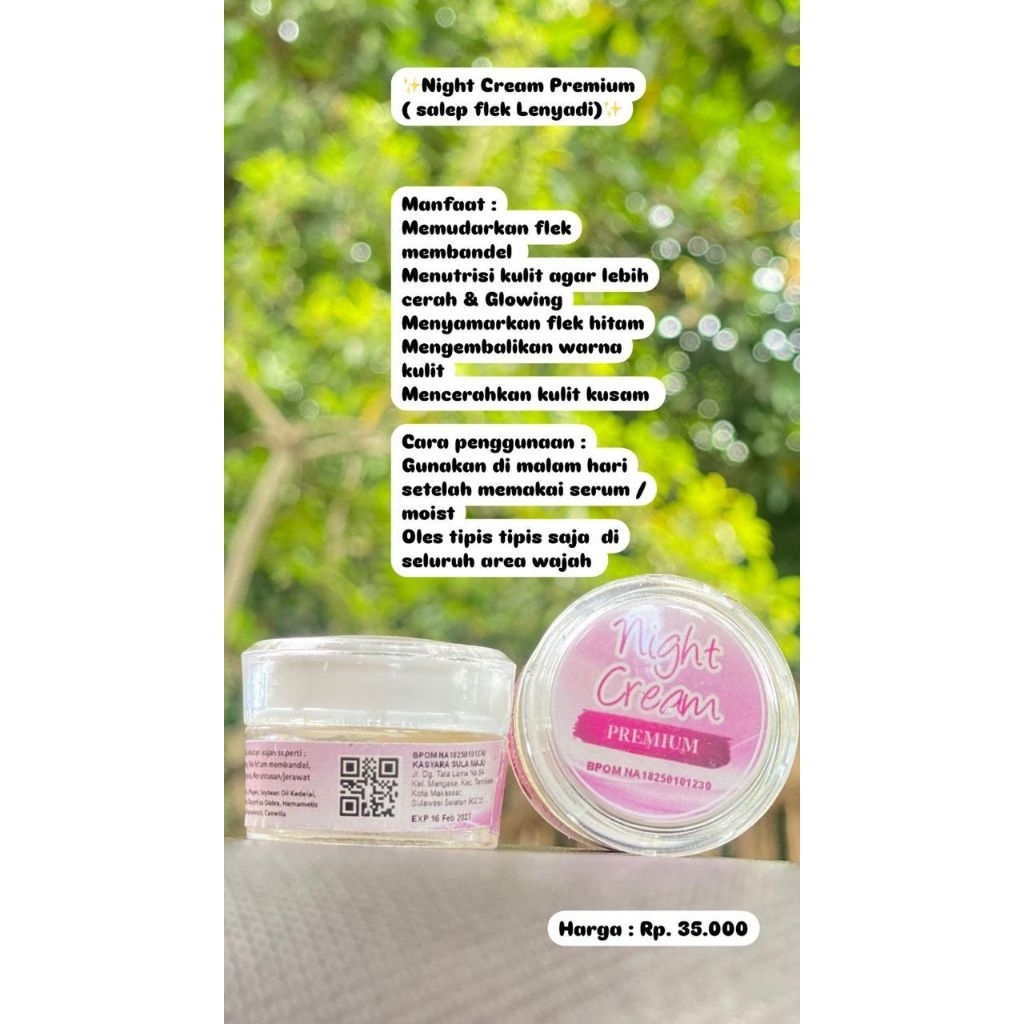 night cream ( salep flek lenyadi )