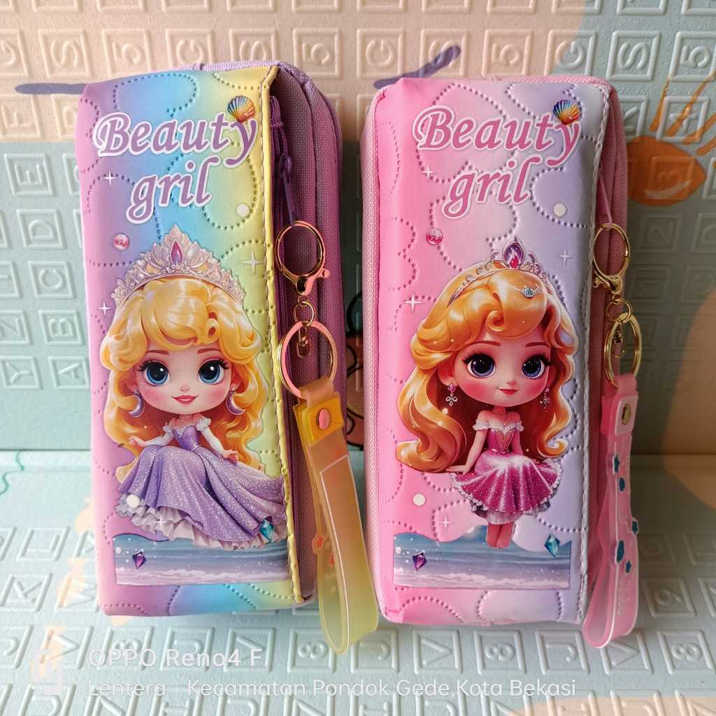 

Tempat Pensil 2 Resleting Beauty Girl