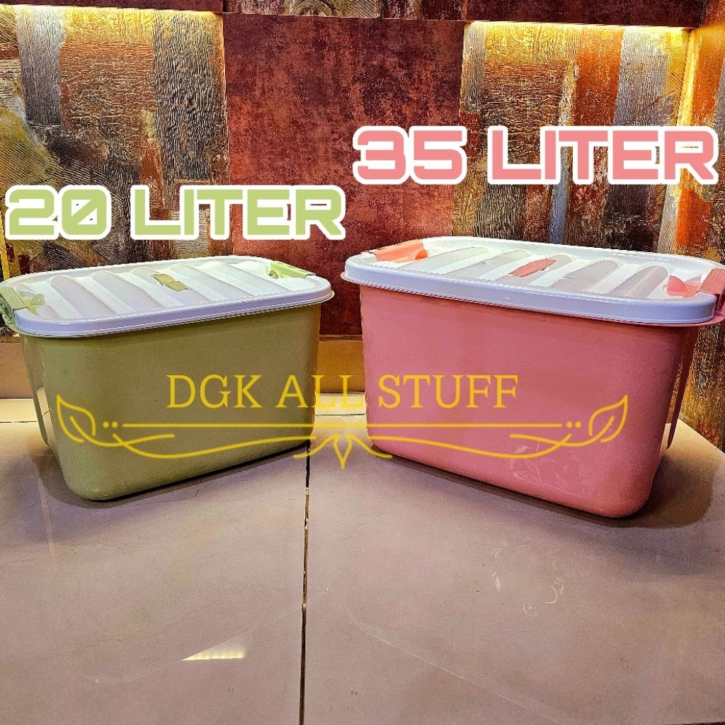 Kontainer Container Box Kotak Penyimpanan Make up Skincare Baju Pakaian Buku Mainan Anak Serbaguna P