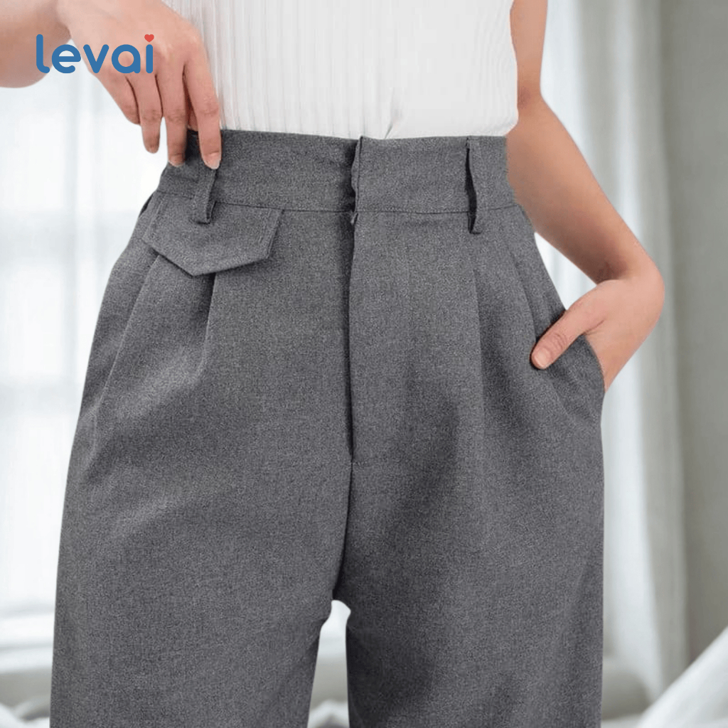 Oro pants celana kulot highwaist semi wool premium warna hitam abu abu coklat beige panjang 100cm