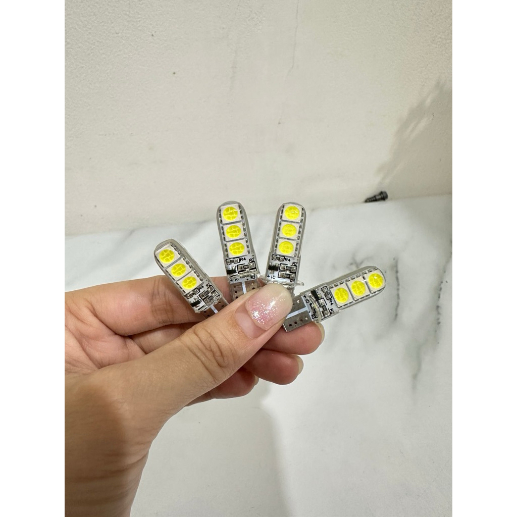 Lampu sein senja led t10 strobo jelly motor/mobil