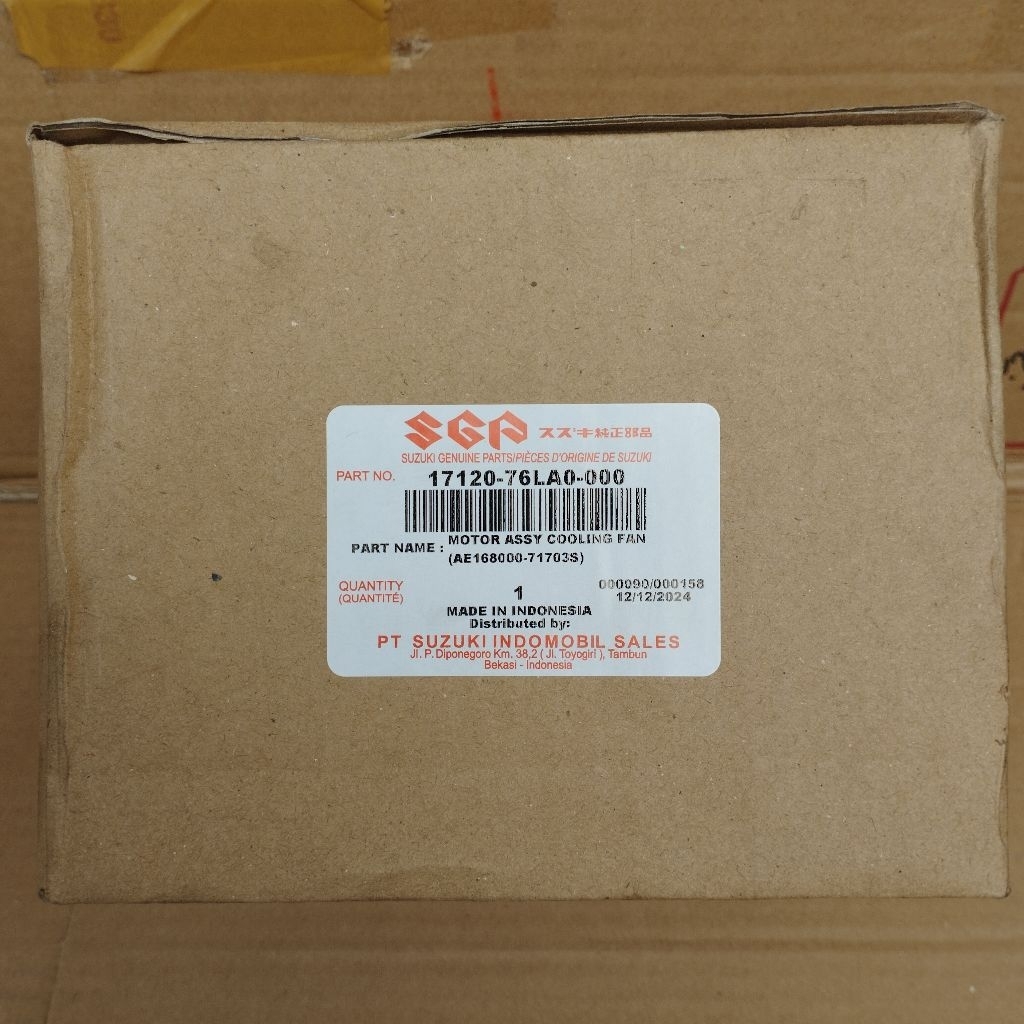 MOTOR FAN MOBIL SUZUKI KARIMUN WAGON R, ORIGINAL SGP.