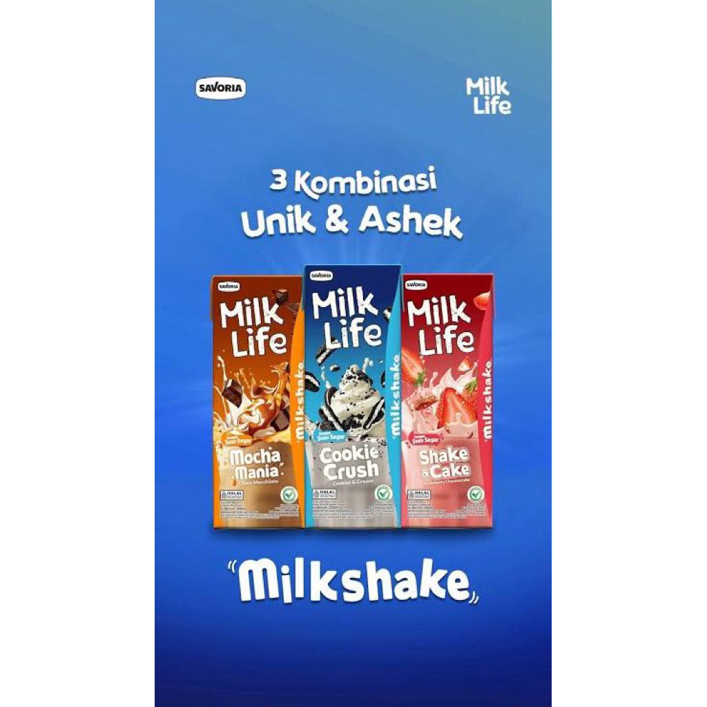 

Milklife Unik & Ashek Milkshake 200ml /pcs